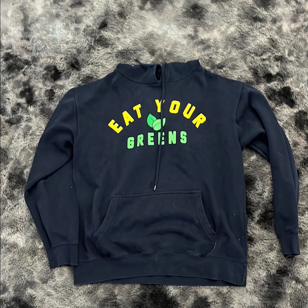 Navy Blue 'Eat Your Greens' Sweatshirt
